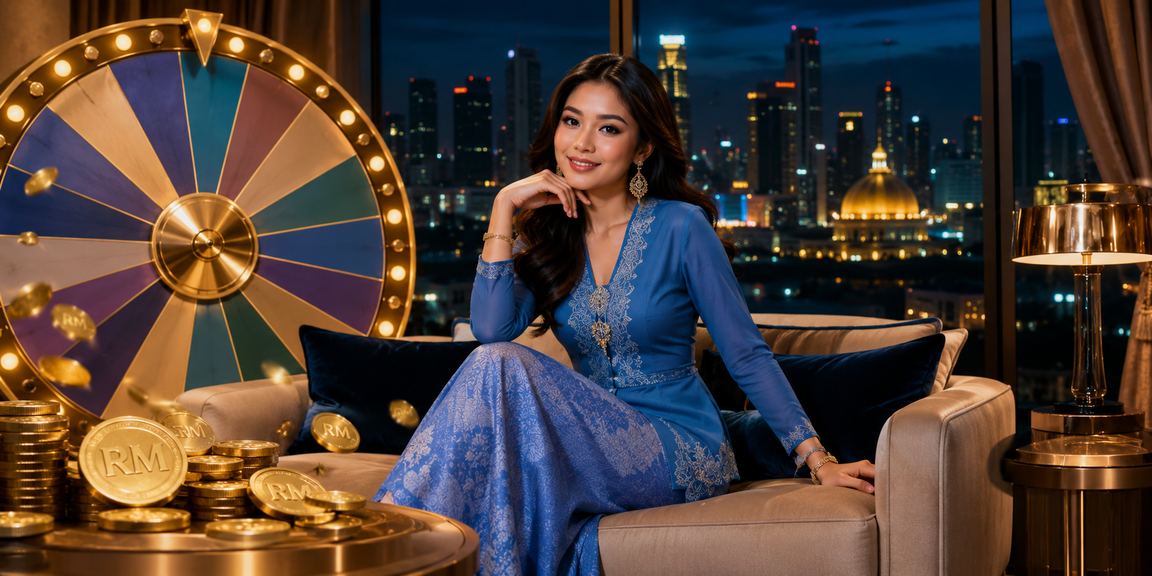 Pemain wanita dari Selangor bermain roulette kasino dengan pakaian baju kurung tradisional